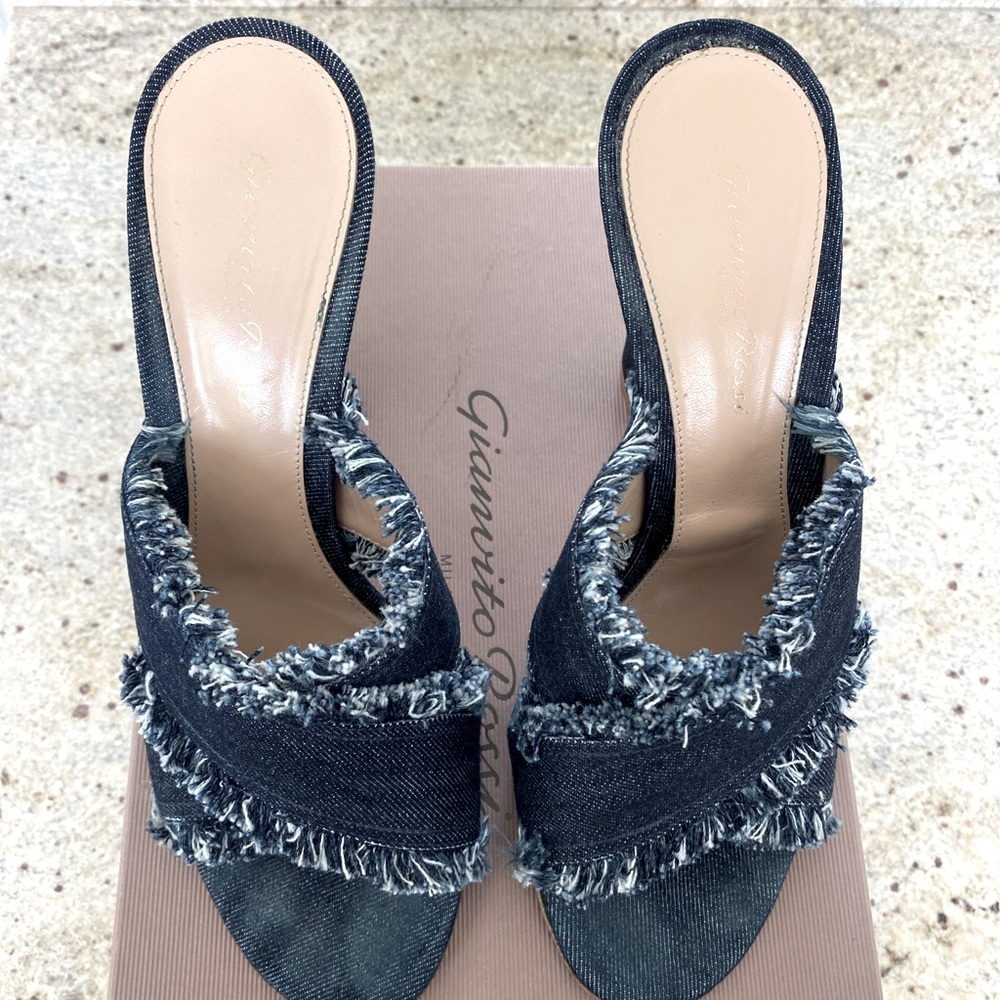 Gianvitto Rossi Lela Denim Sandal
